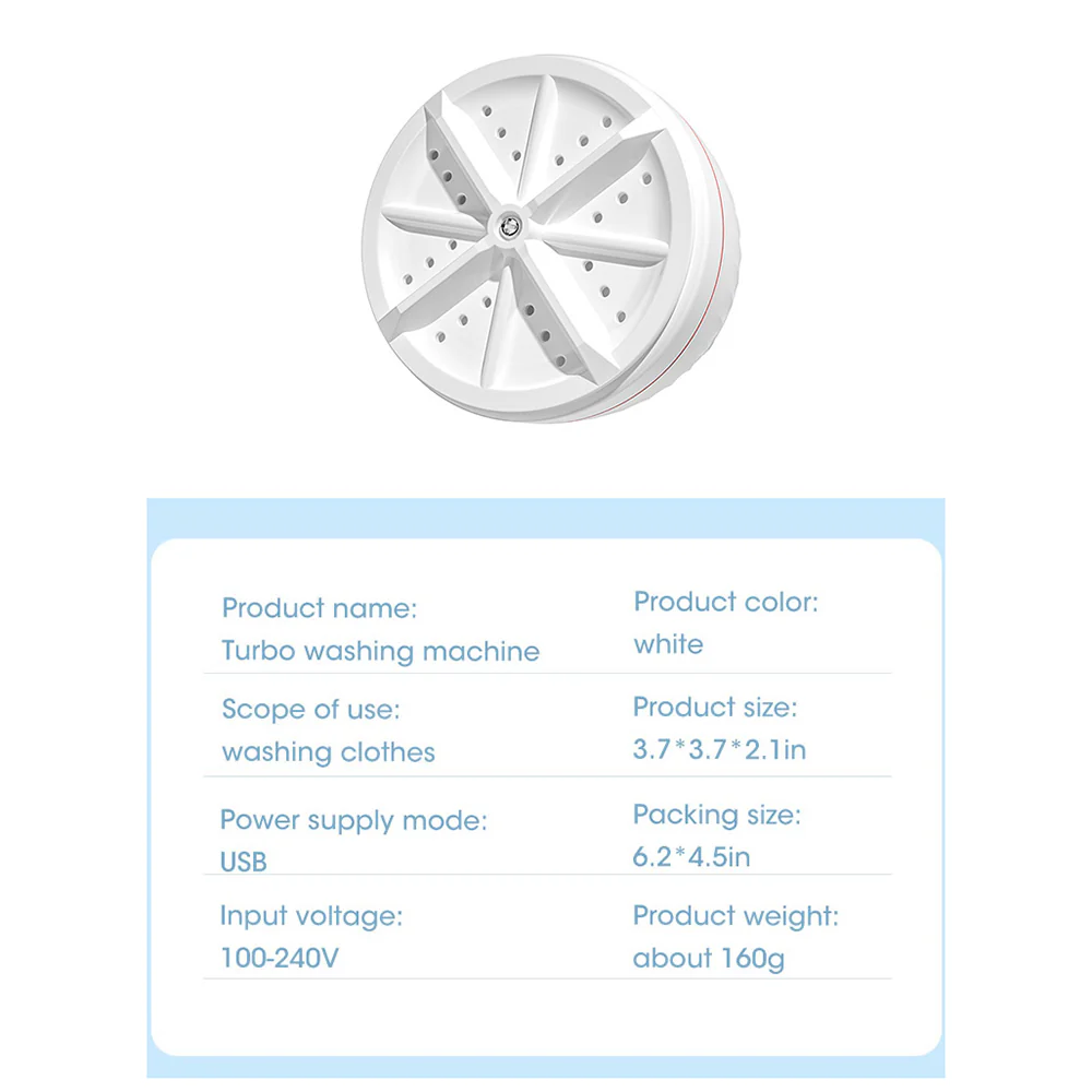 USB Mini Washing Machine Turbo - Image 22