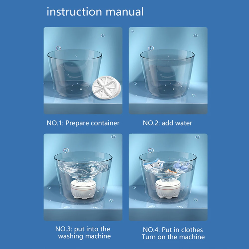 USB Mini Washing Machine Turbo - Image 4