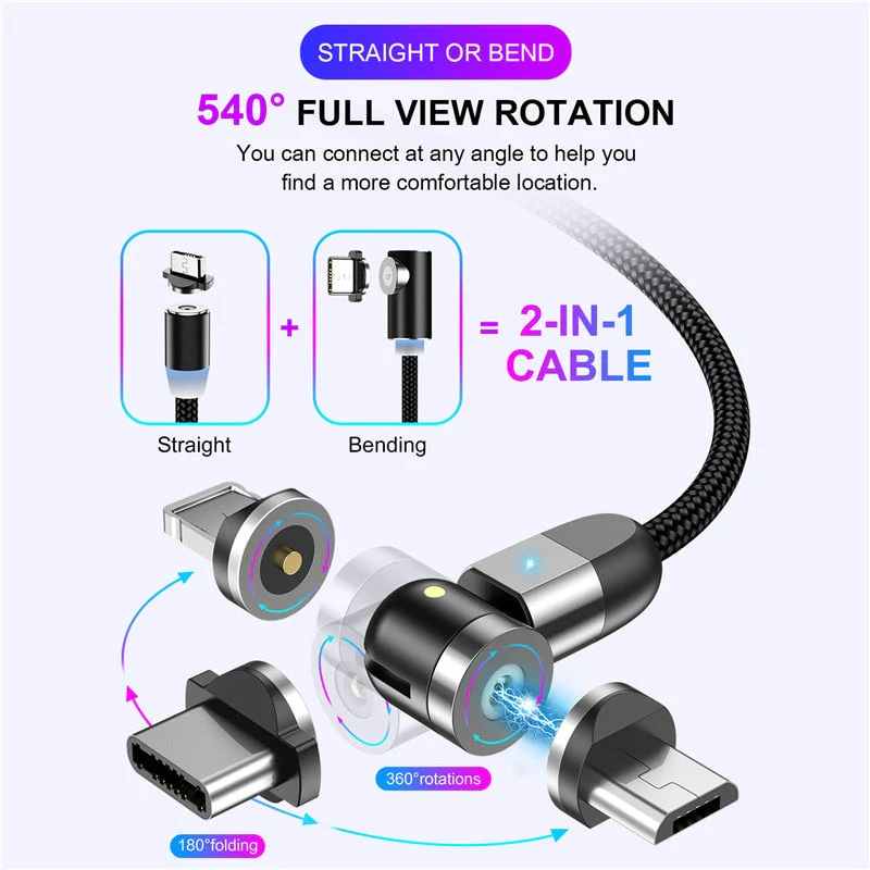 360º Rotation Magnetic Charger - Image 2