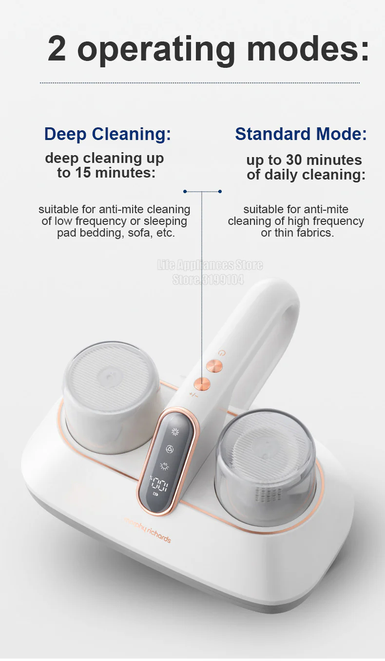 UV Disinfection 13000Pa Fabric Vacuum Cleaner - Image 18