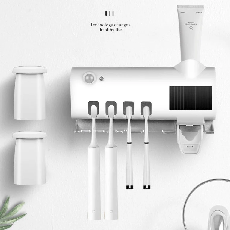 UV Disinfection Toothbrush Holder Toothpaste Dispenser - Image 11