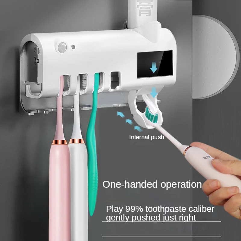 UV Disinfection Toothbrush Holder Toothpaste Dispenser - Image 5