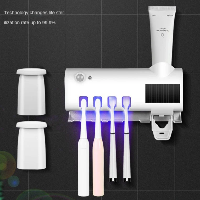 UV Disinfection Toothbrush Holder Toothpaste Dispenser - Image 8