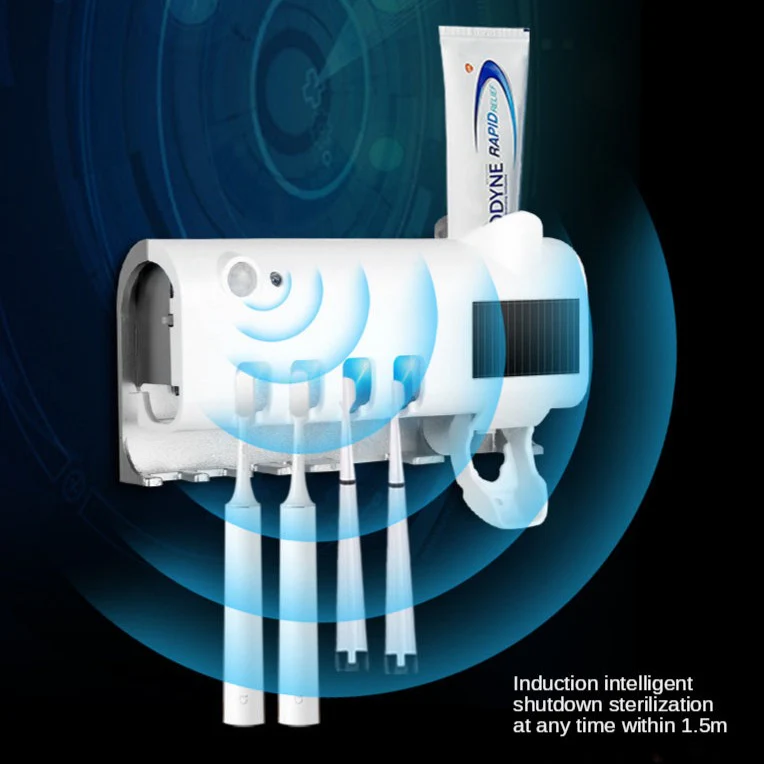 UV Disinfection Toothbrush Holder Toothpaste Dispenser - Image 9