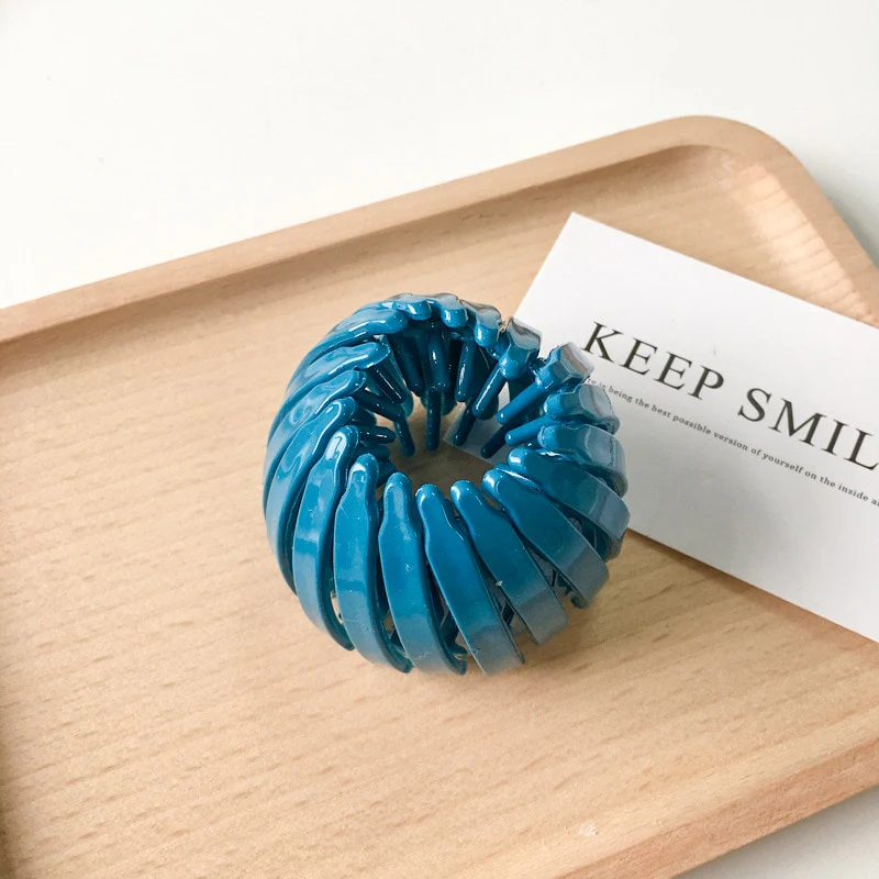 Velvet Hair Bun Buckle Claw - Image 18