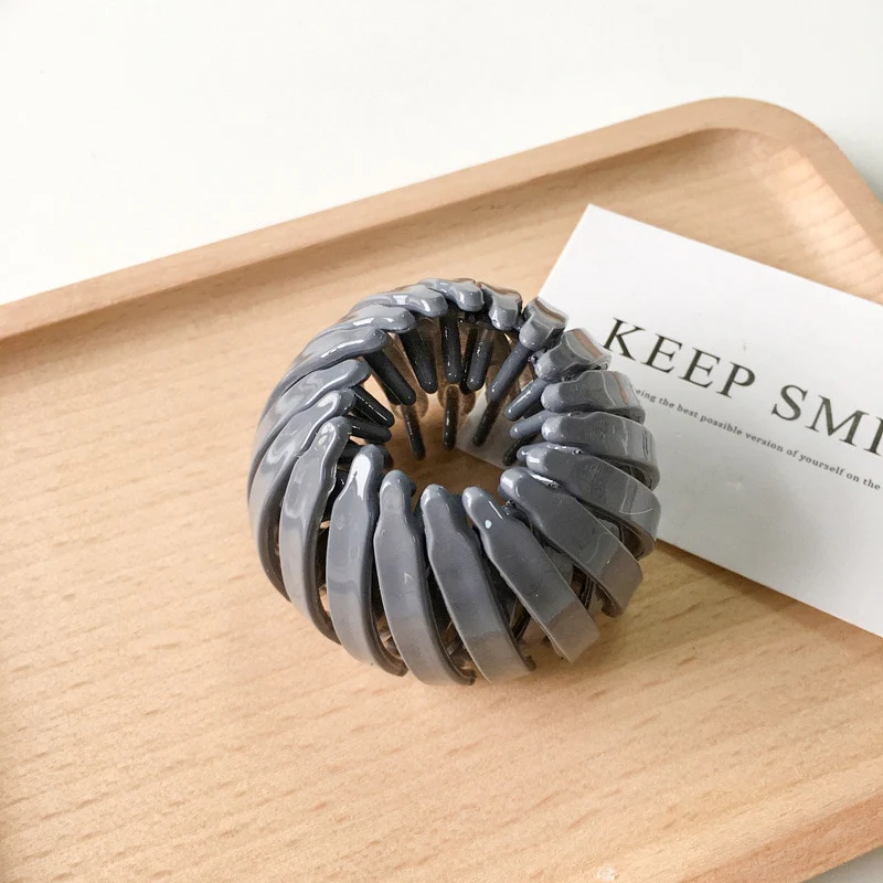 Velvet Hair Bun Buckle Claw - Image 26