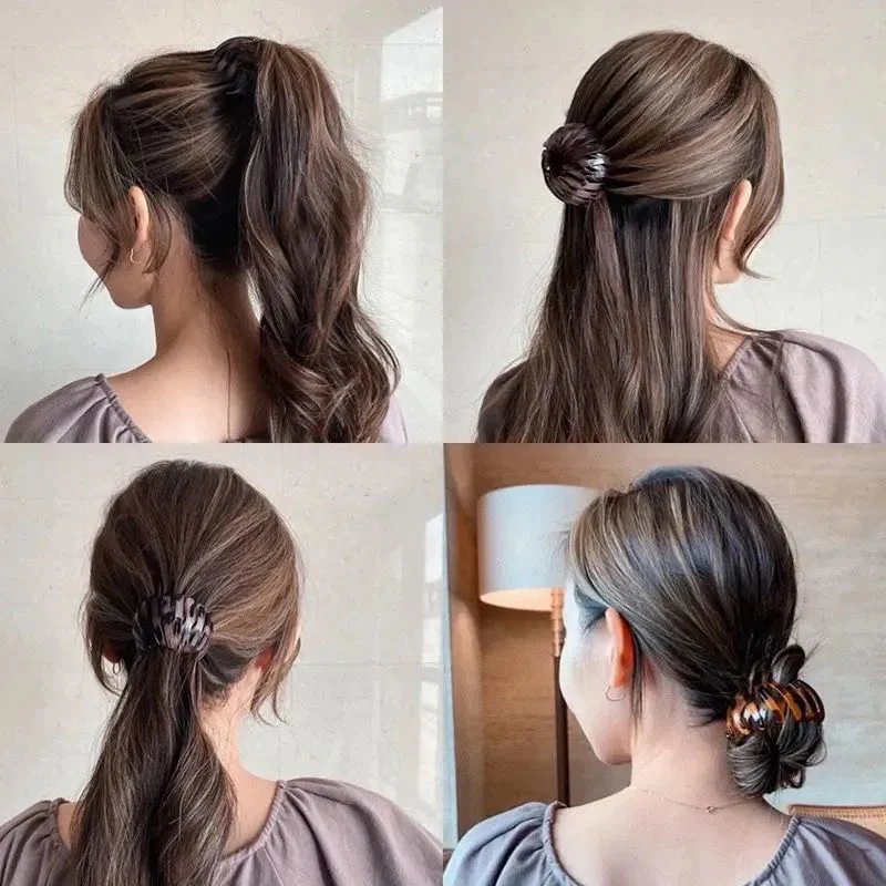 Velvet Hair Bun Buckle Claw - Image 36