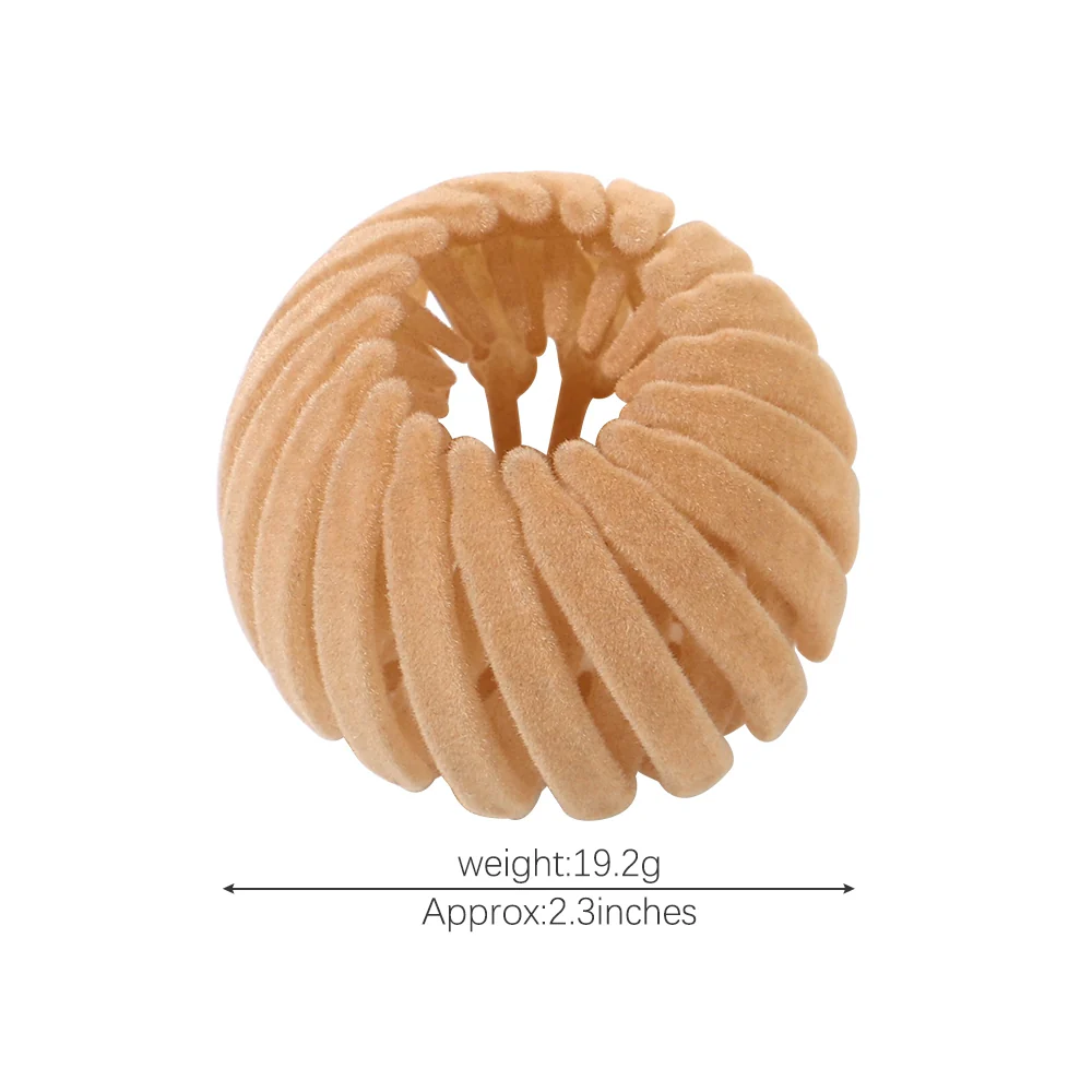 Velvet Hair Bun Buckle Claw - Image 37