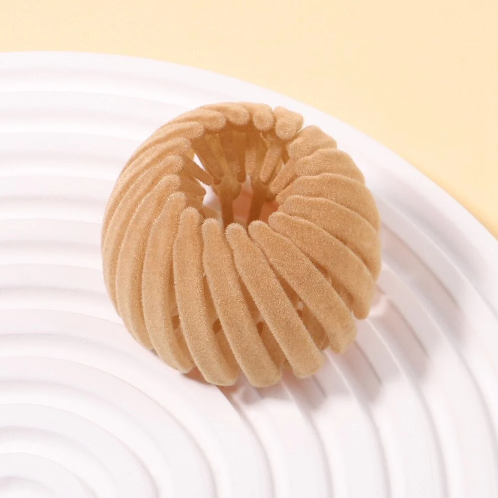 Velvet Hair Bun Buckle Claw - Image 5