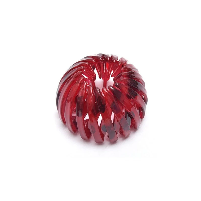 Velvet Hair Bun Buckle Claw - Image 9