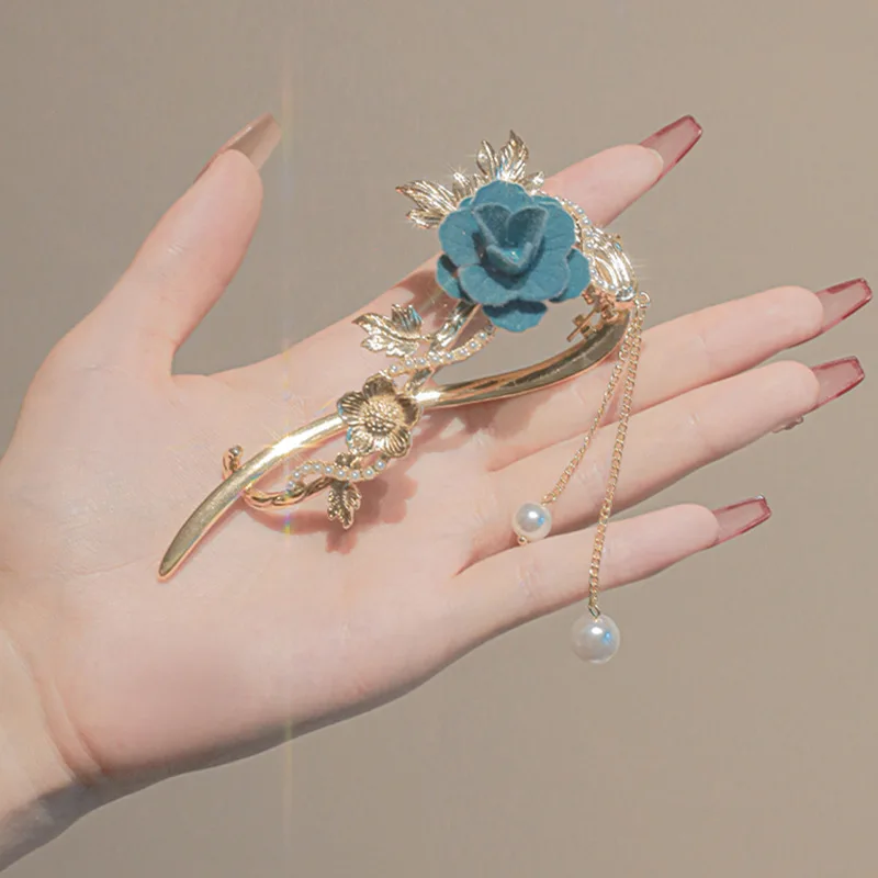Velvet Rose Hairpin - Image 10