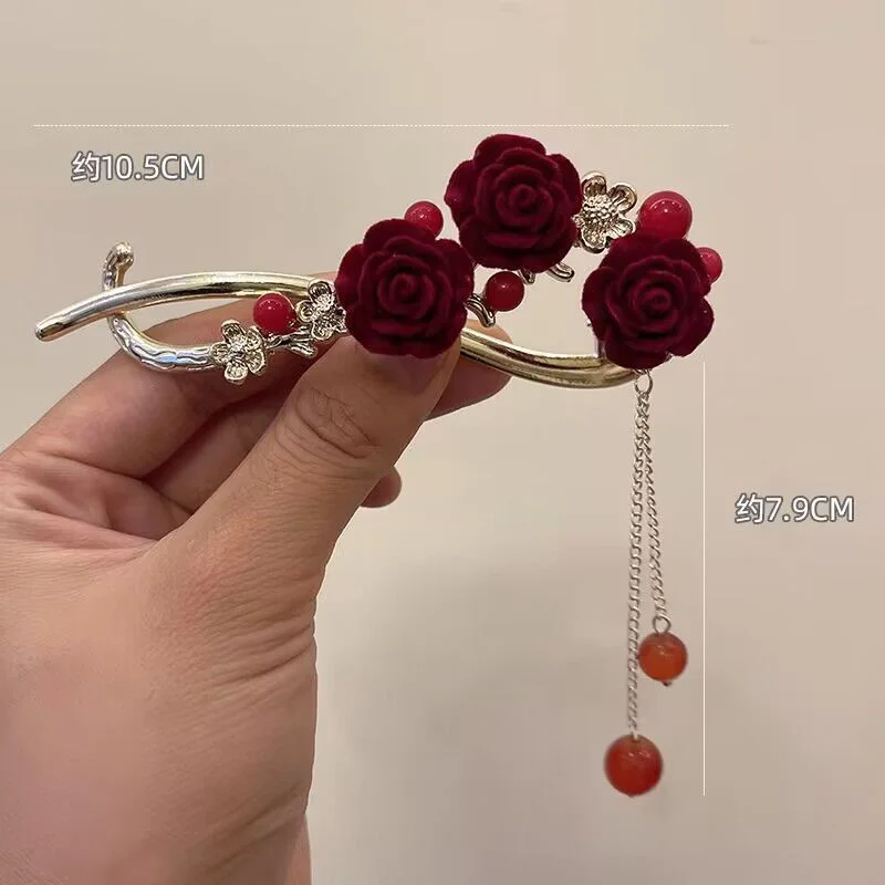 Velvet Rose Hairpin - Image 22