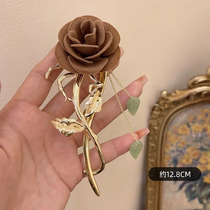 Velvet Rose Hairpin - Image 8