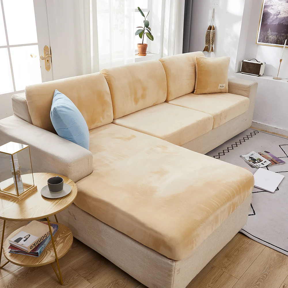 Velvet Sofa Seat Cushion Cover - Image 28
