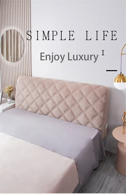 Velvet Soft Bed Headboard Cover - Image 12