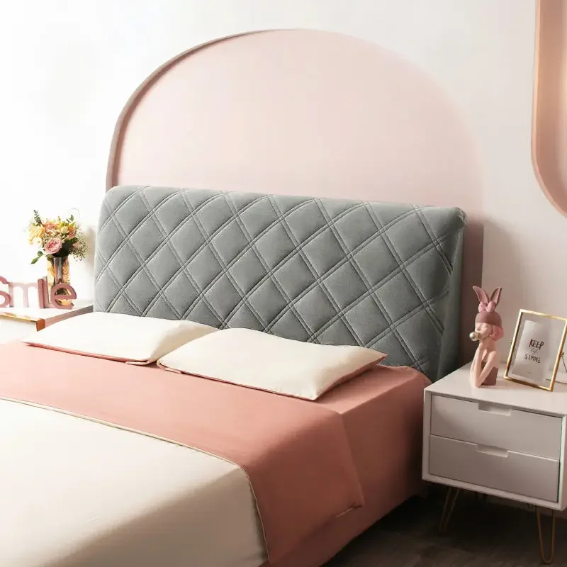 Velvet Soft Bed Headboard Cover - Image 18
