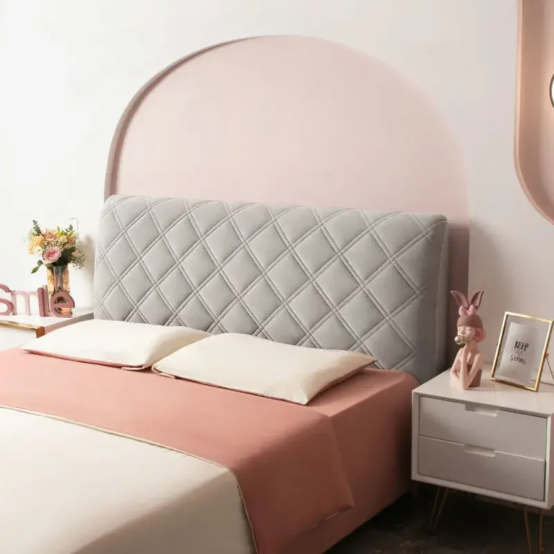 Velvet Soft Bed Headboard Cover - Image 19