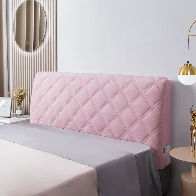 Velvet Soft Bed Headboard Cover - Image 22