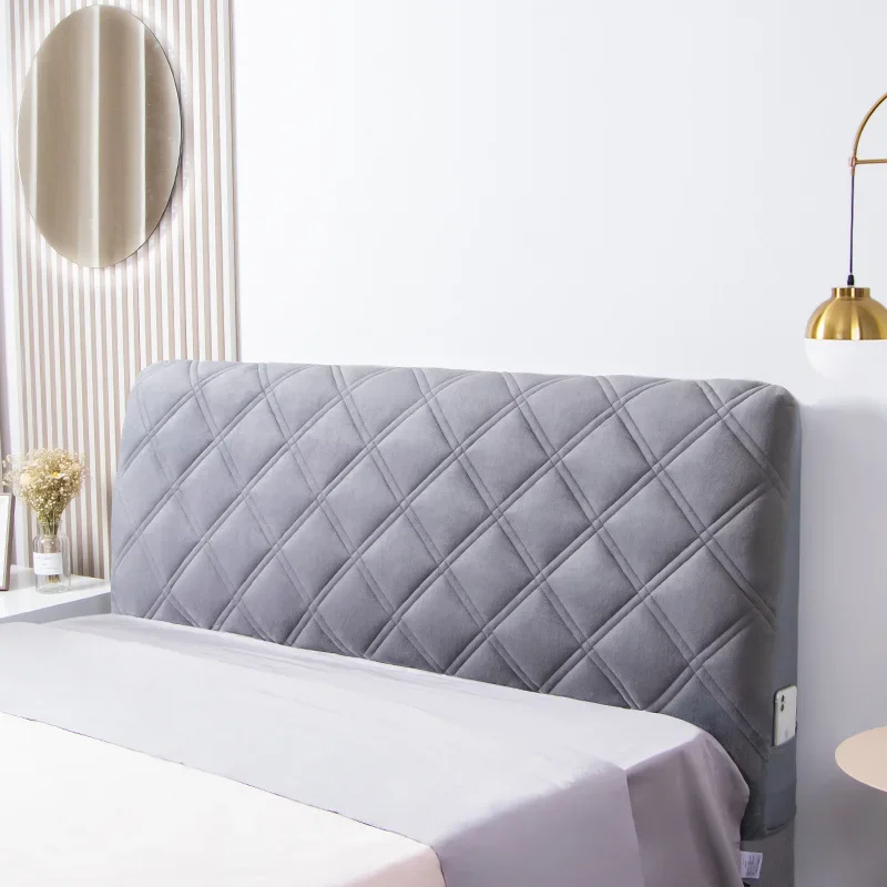 Velvet Soft Bed Headboard Cover - Image 23