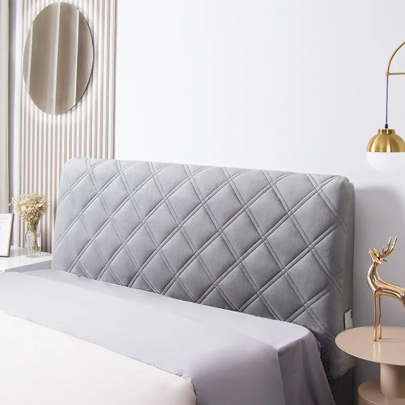 Velvet Soft Bed Headboard Cover - Image 24