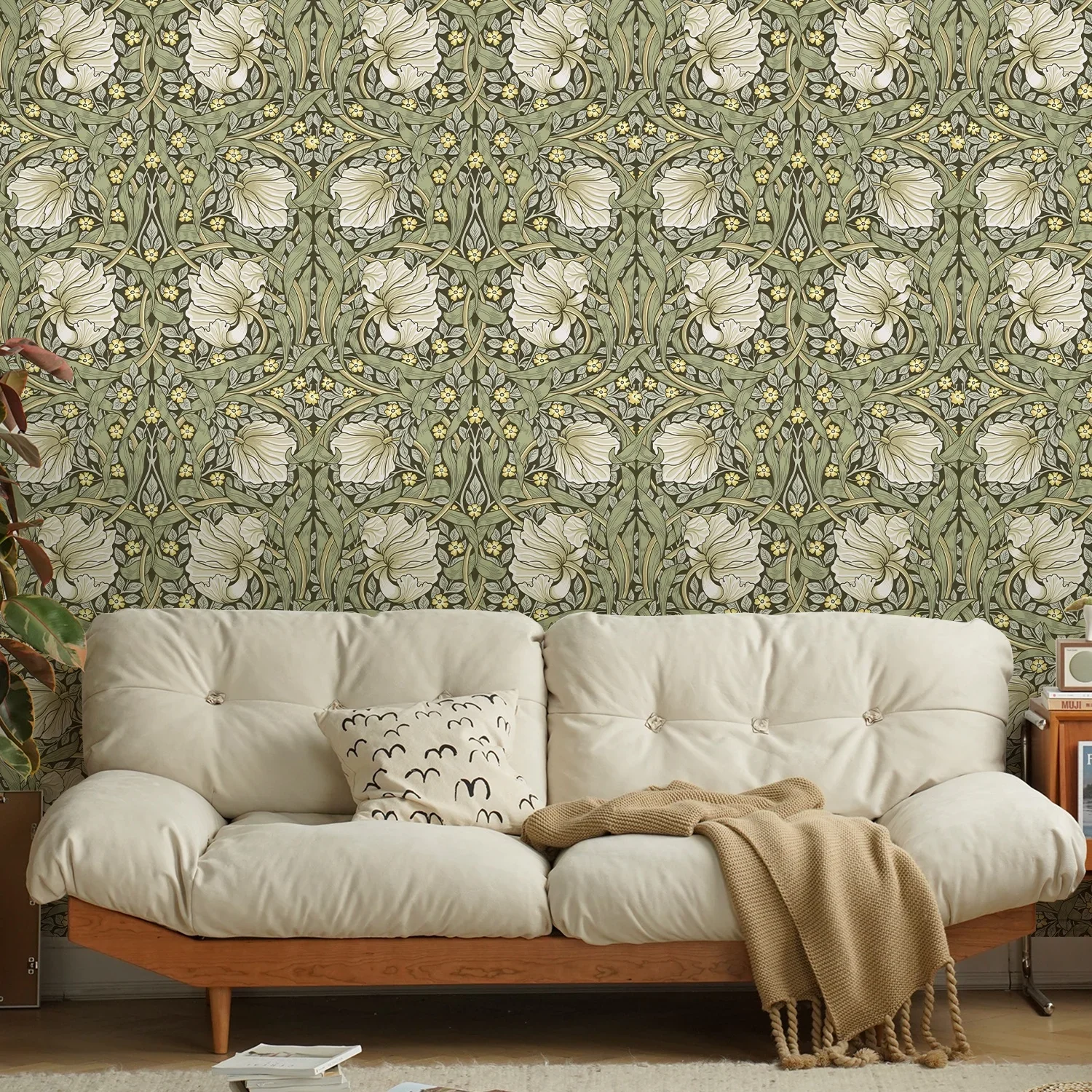 Vintage Floral Adhesive Wallpaper - Image 11