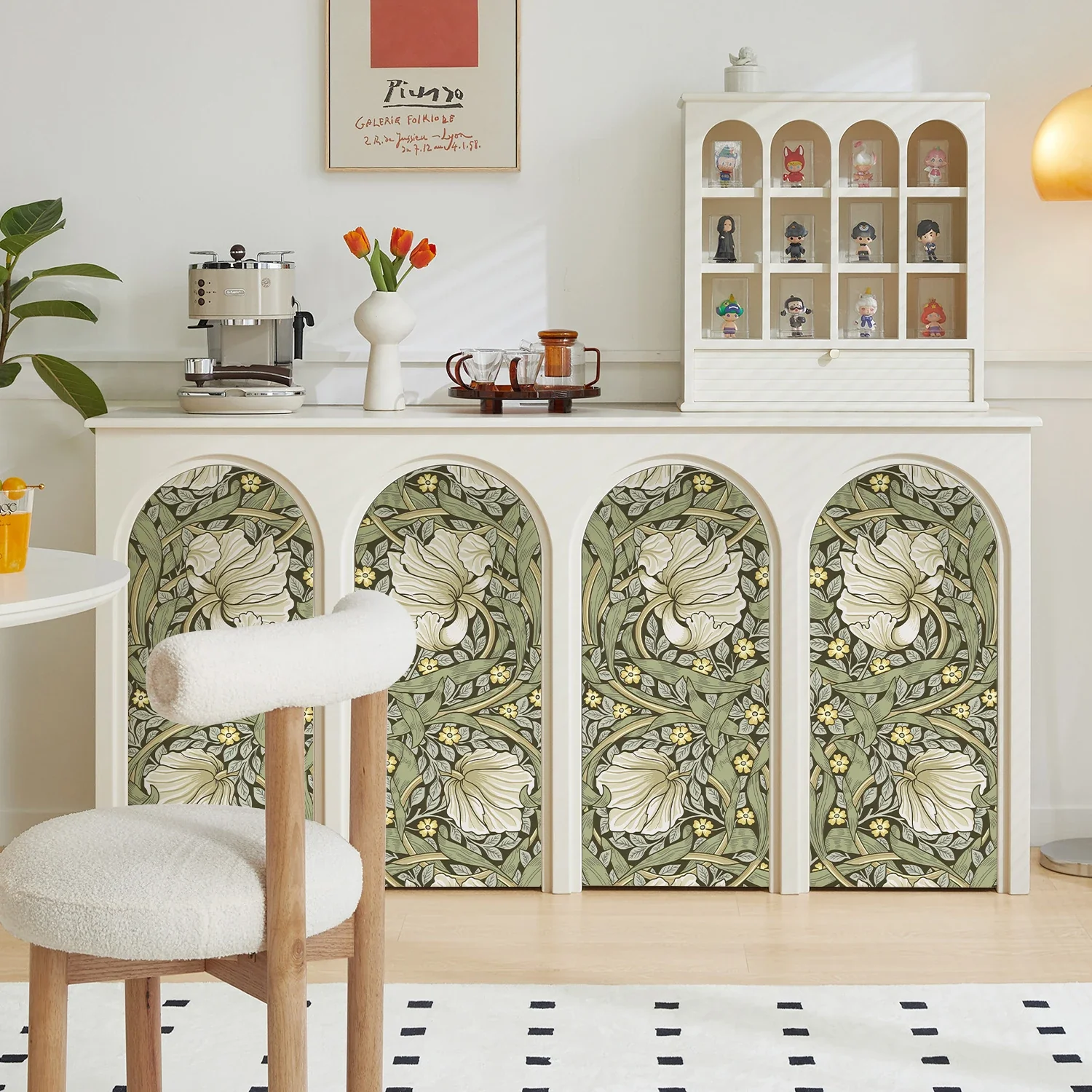 Vintage Floral Adhesive Wallpaper - Image 4