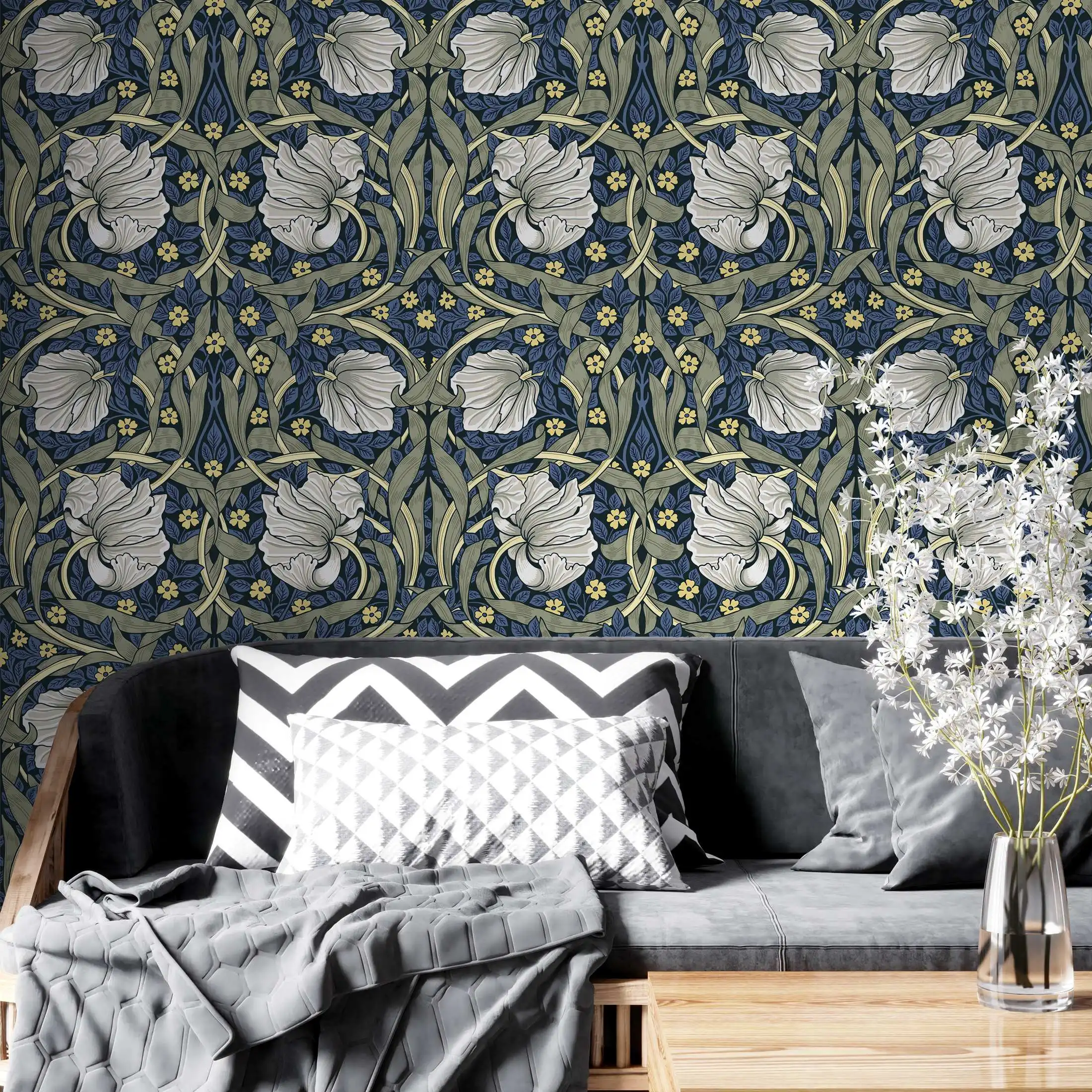 Vintage Floral Self-Adhesive Wallpaper - Image 11