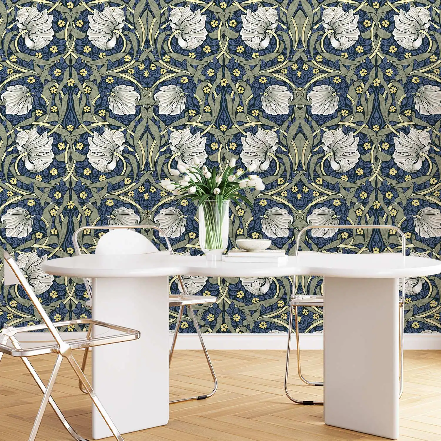 Vintage Floral Self-Adhesive Wallpaper - Image 12
