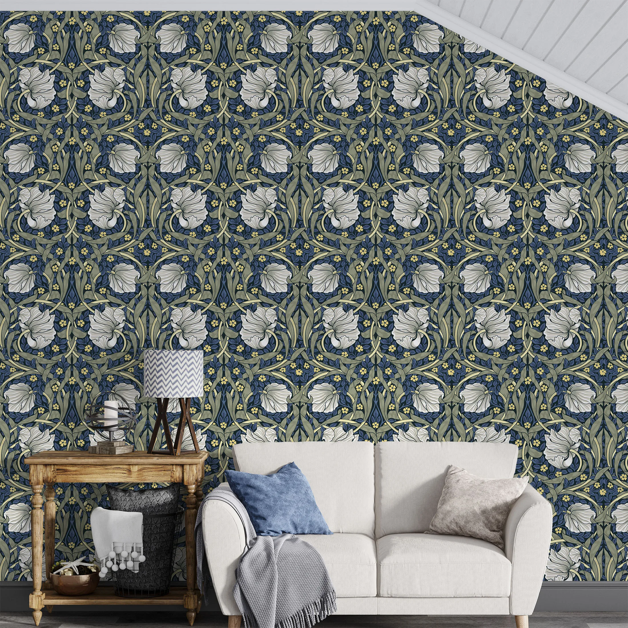 Vintage Floral Self-Adhesive Wallpaper - Image 3