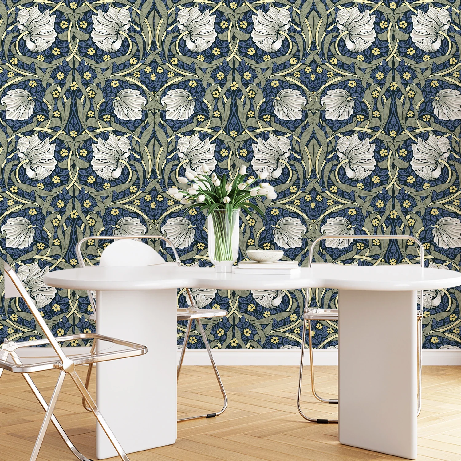 Vintage Floral Self-Adhesive Wallpaper - Image 4