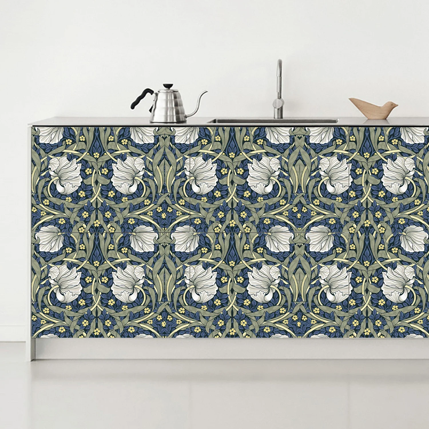 Vintage Floral Self-Adhesive Wallpaper - Image 5