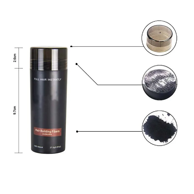 Volume Thickening Hair Fiber Spray - Black Color - Image 6
