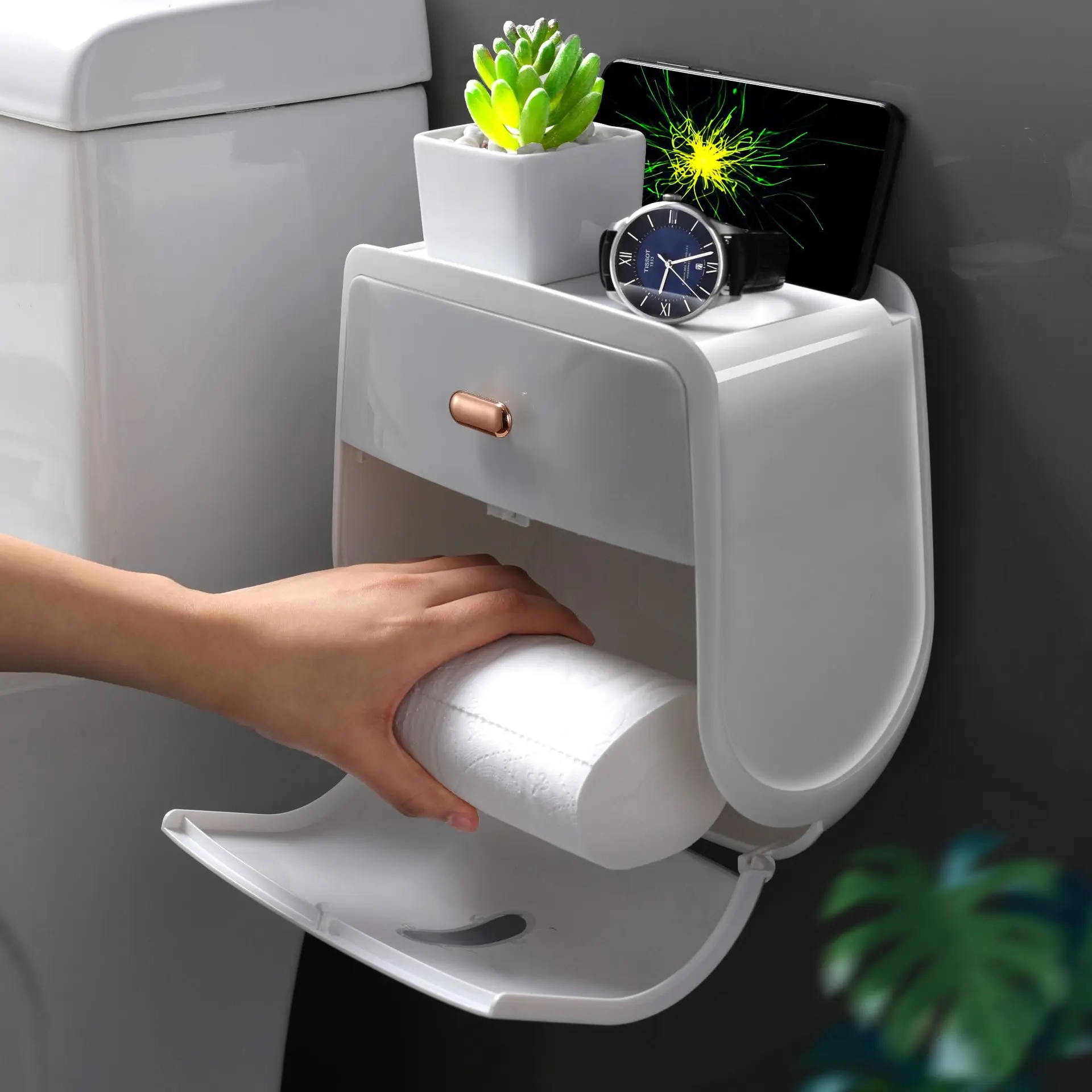 Wall Mount Toilet Paper Box - Image 6