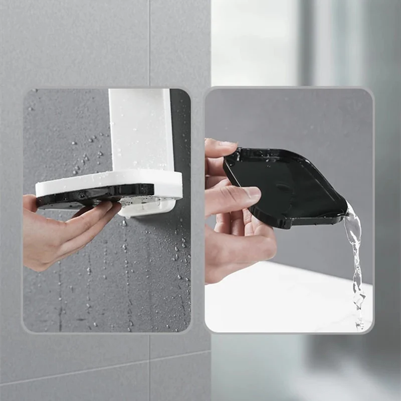 Wall Mounted Double Layer Soap Rack - Image 6