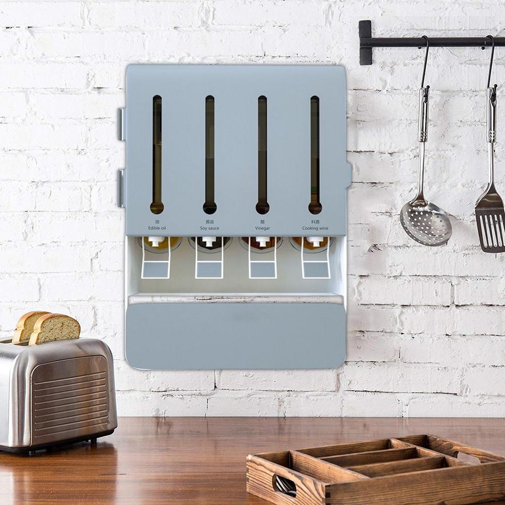 Wall-Mounted Kitchen Spice Seasoning Dispenser Holder Box - Image 11