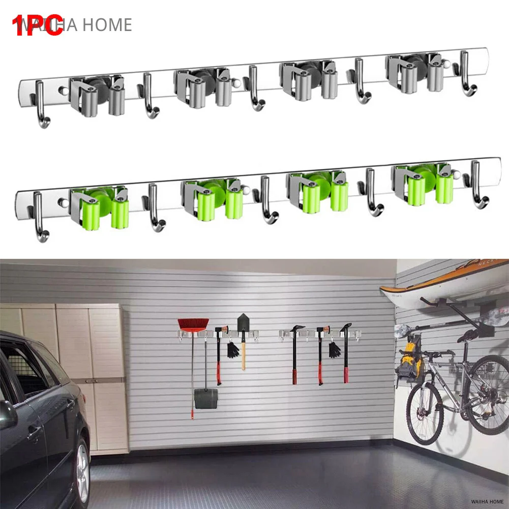 Wall Mounted Mop Broom Organizer Holder - Image 12