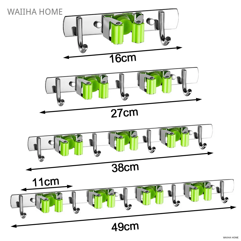 Wall Mounted Mop Broom Organizer Holder - Image 13