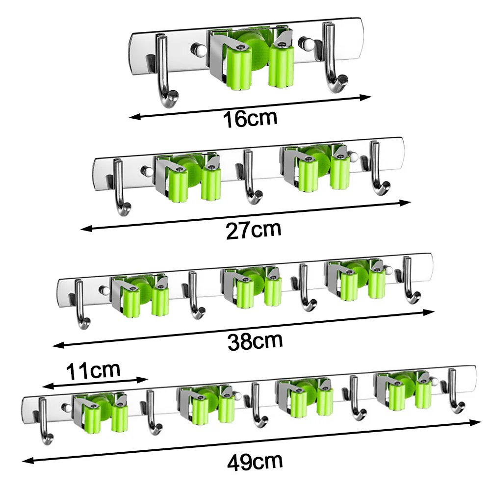 Wall Mounted Mop Broom Organizer Holder - Image 17