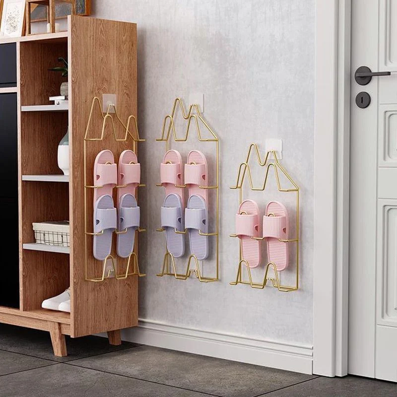 Wall-mounted Shoe Slipper Rack - Image 12