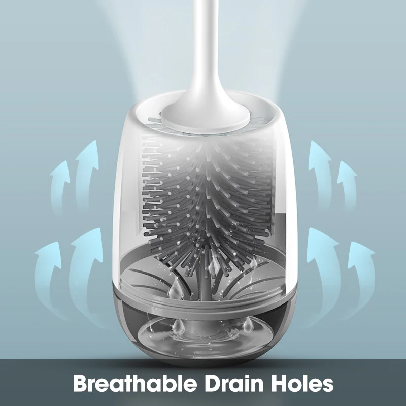 Wall-Mounted Silicone Toilet Brush - Image 15
