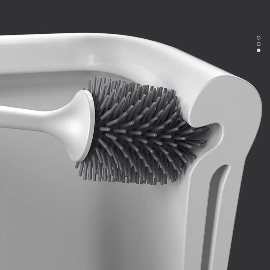 Wall-Mounted Silicone Toilet Brush - Image 22