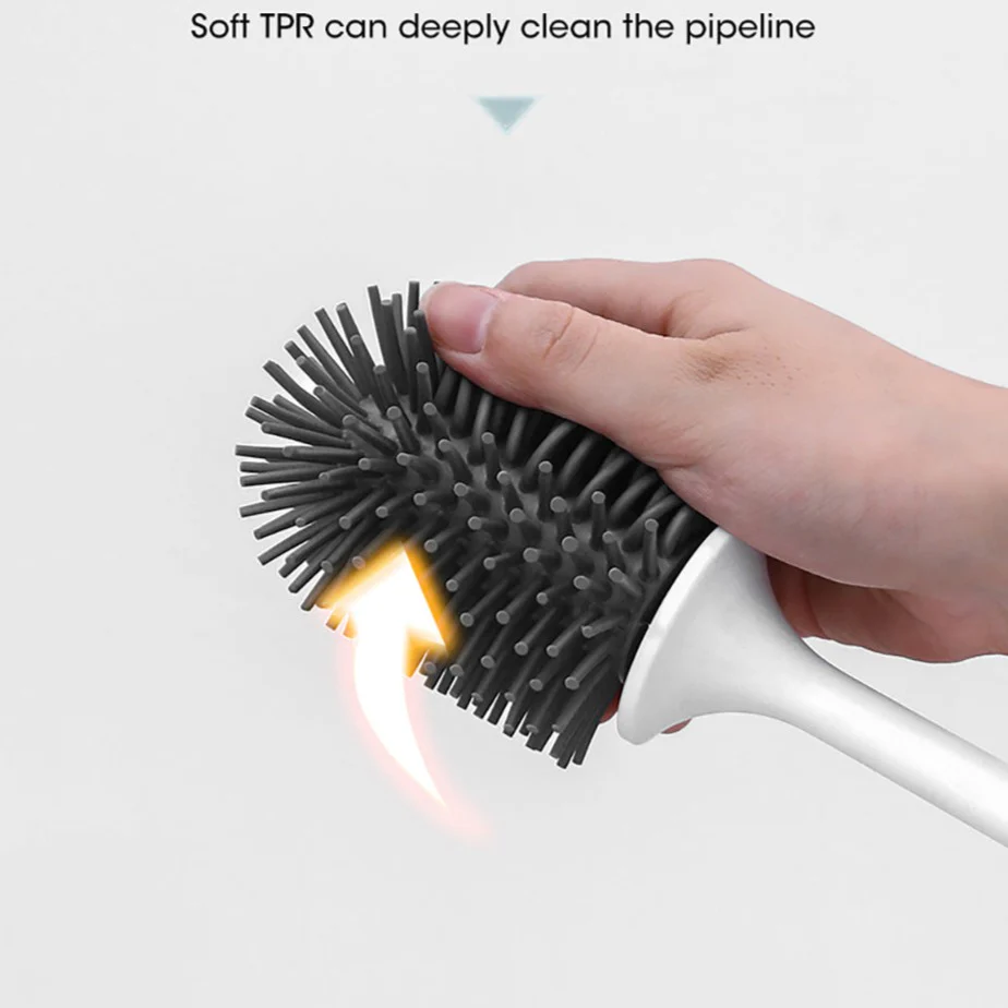 Wall-Mounted Silicone Toilet Brush - Image 25