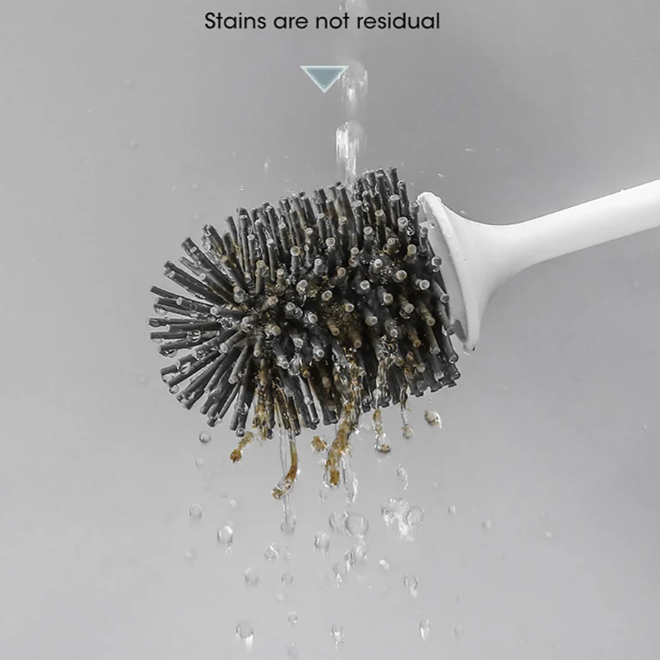 Wall-Mounted Silicone Toilet Brush - Image 26
