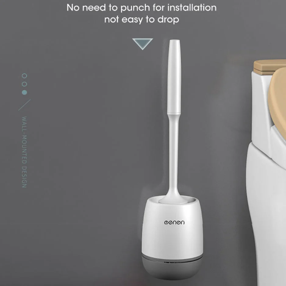Wall-Mounted Silicone Toilet Brush - Image 28