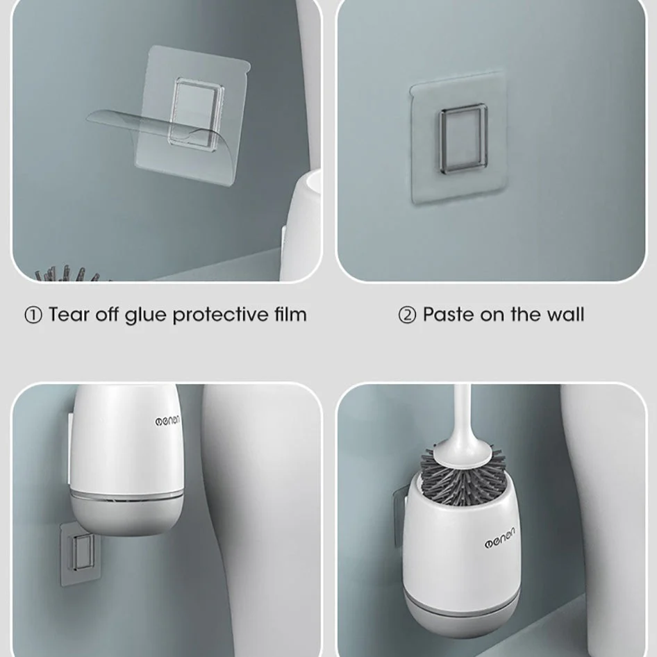 Wall-Mounted Silicone Toilet Brush - Image 29