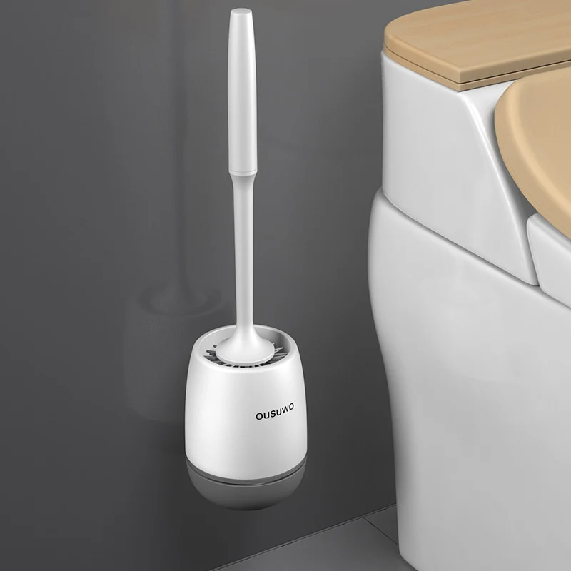 Wall-Mounted Silicone Toilet Brush - Image 3