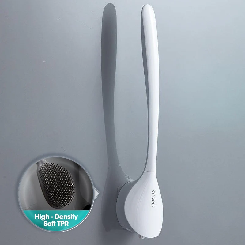 Wall-Mounted Silicone Toilet Brush - Image 5