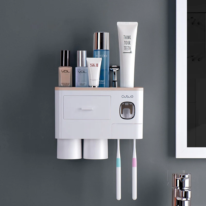 Wall-mounted Toothbrush Holder Toothpaste Squeezer - Image 10