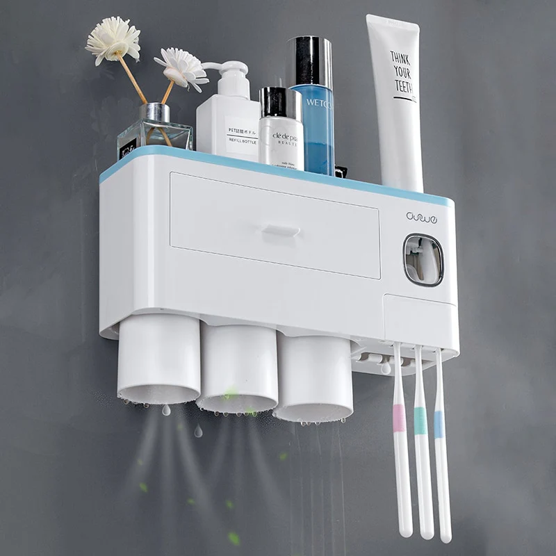 Wall-mounted Toothbrush Holder Toothpaste Squeezer - Image 17
