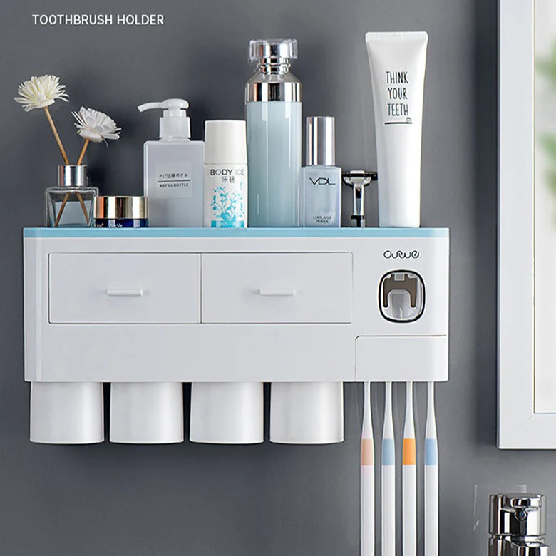 Wall-mounted Toothbrush Holder Toothpaste Squeezer - Image 20